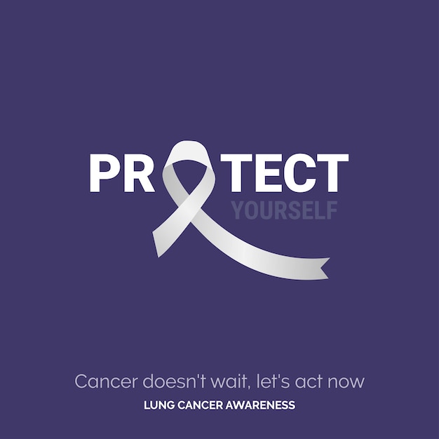 Free vector inspire change illuminate lives vector background lung cancer