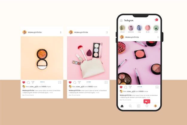 Instagram carousel interface