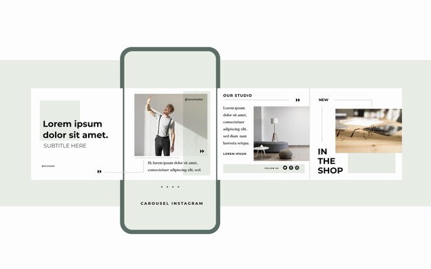 Шаблоны каруселей Instagram