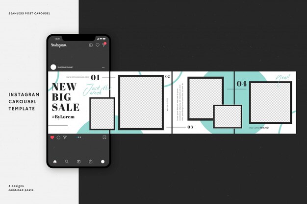 Instagram carousel templates