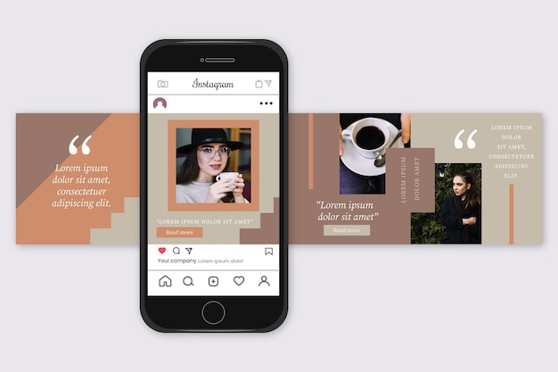 Шаблоны каруселей Instagram
