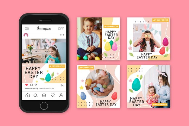Instagram пасхальный день пост коллекция
