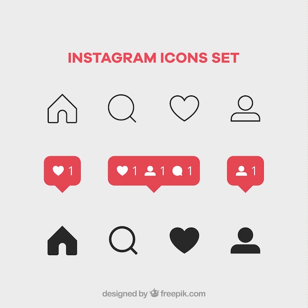 Download Free Instagram Icons Set Svg Dxf Eps Png Cut File Icon Free Download