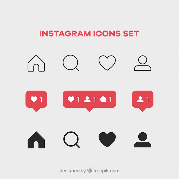 Download Free Instagram Icons Set Free Vector Use our free logo maker to create a logo and build your brand. Put your logo on business cards, promotional products, or your website for brand visibility.