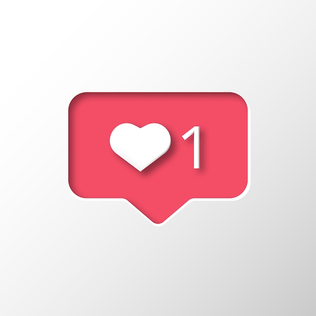 Бесплатное векторное изображение instagram как уведомление