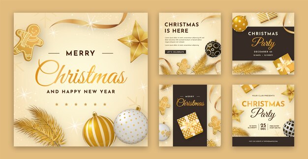 instagram posts collection for christmas season celebration