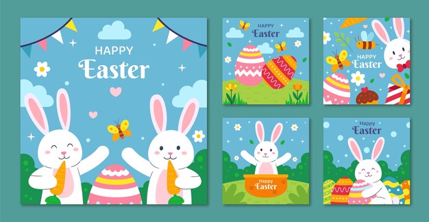 Instagram posts collection for easter celebration