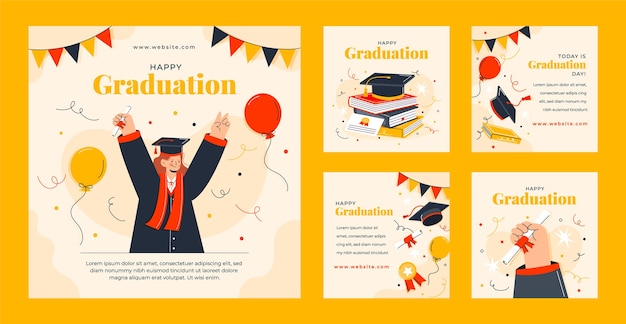 Instagram posts collection for graduation