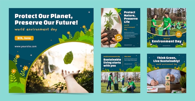 국제 환경 축하를 위한 인스타그램 포스트 모음