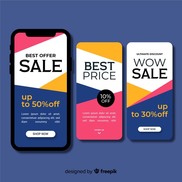 Instagram sales stories set