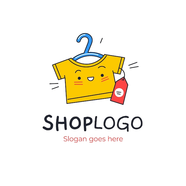 Бесплатное векторное изображение Дизайн логотипа магазина инстаграм