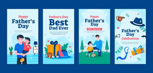 Instagram stories collection for father's day celebration