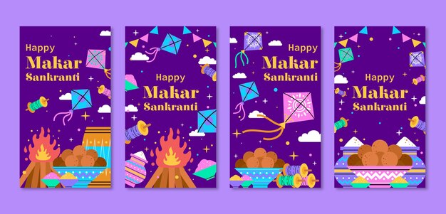 Instagram stories collection for makar sankranti festival