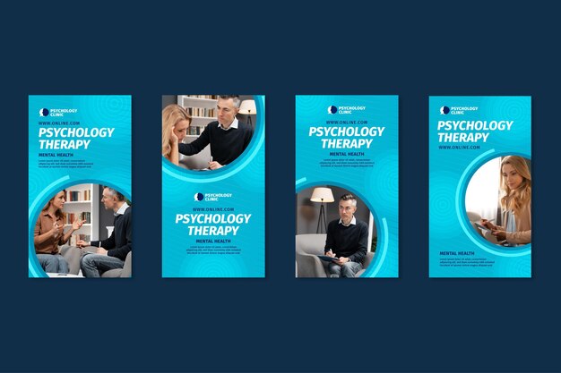 Instagram stories collection for psychology therapy
