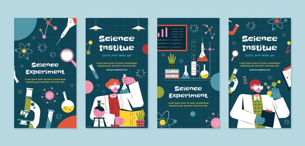 科学と研究のための Instagram ストーリー コレクション