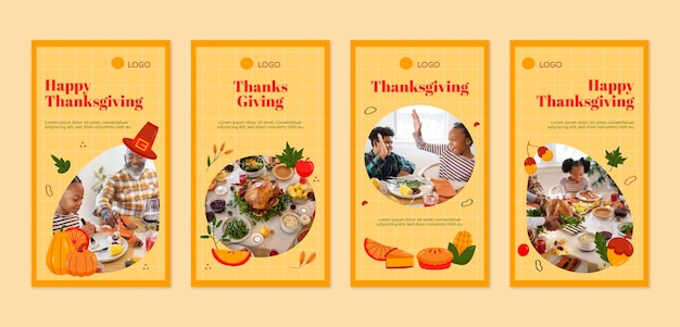 Instagram stories collection for thanksgiving celebration