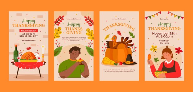 instagram stories collection for thanksgiving celebration