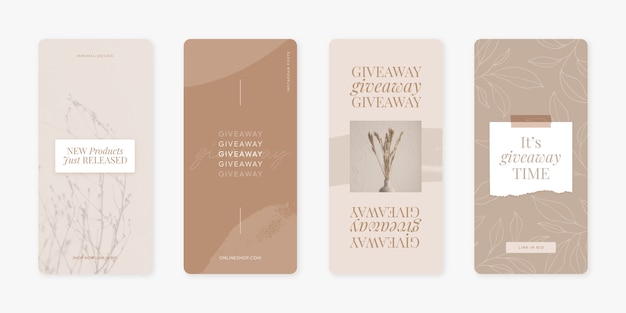 Instagram stories design template