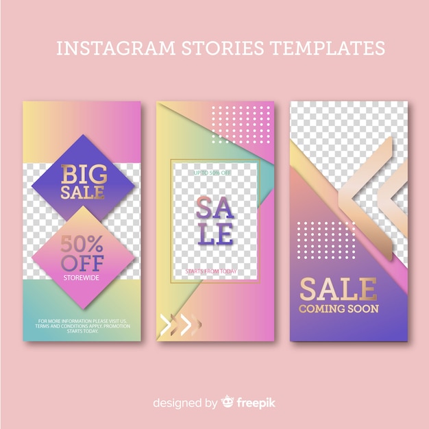 Instagramのストーリーフレームテンプレート 無料のベクター