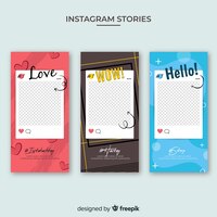 Шаблон истории instagram с пустой рамкой