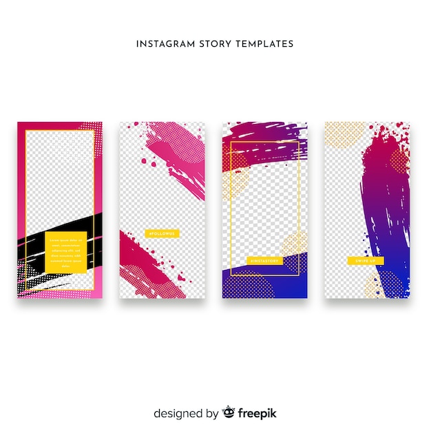 Instagram stories template