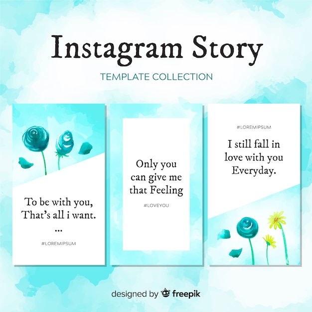 Modello di storie di instagram