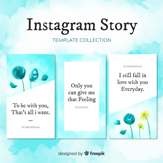 Instagram stories template