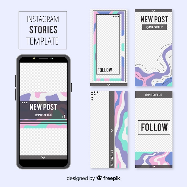 Instagram stories template