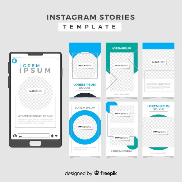 Шаблон истории из Instagram