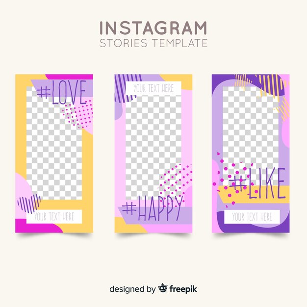 Instagram stories template