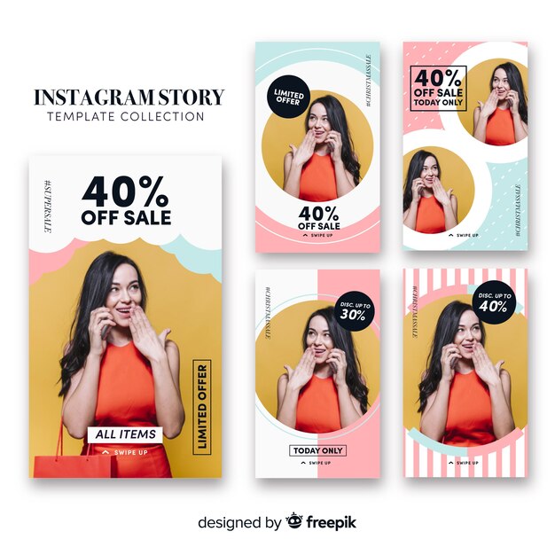 Instagram stories template