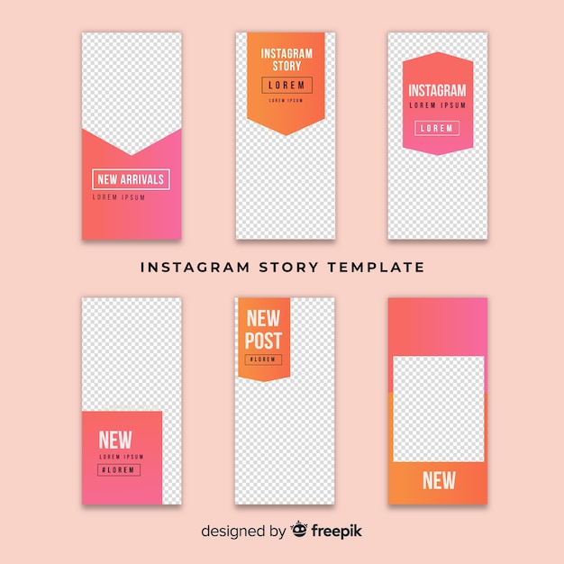 Instagram stories template