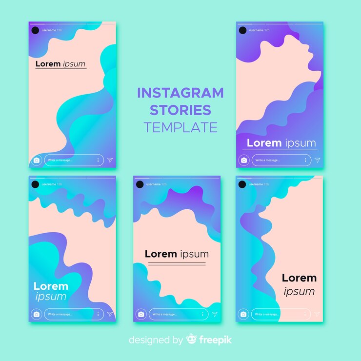 Бесплатный Вектор шаблон истории из instagram