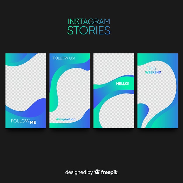 Free vector instagram stories template