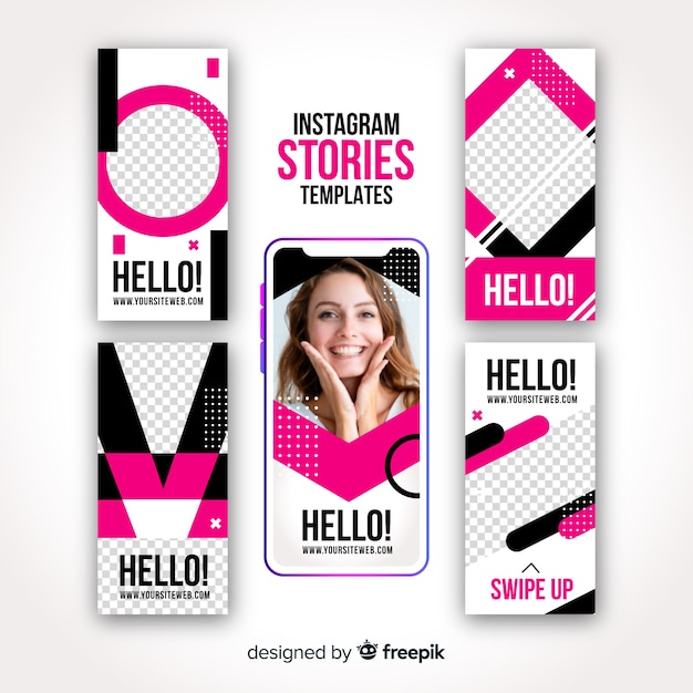 Instagram stories template