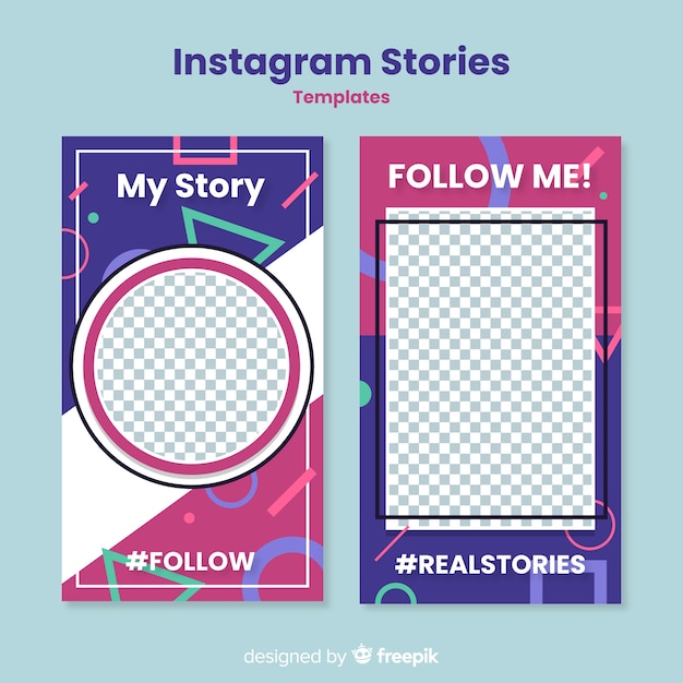 Modello di storie di instagram