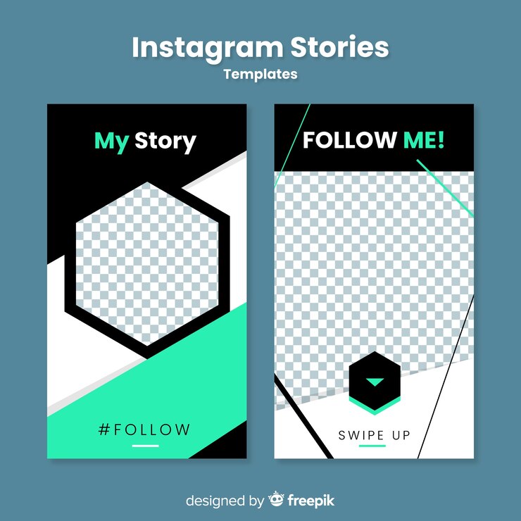 無料Vector instagramストーリーテンプレート