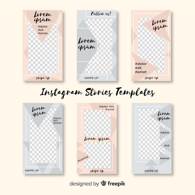 Instagram stories template