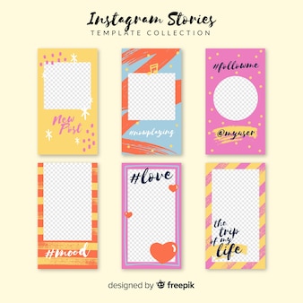 Instagram stories template