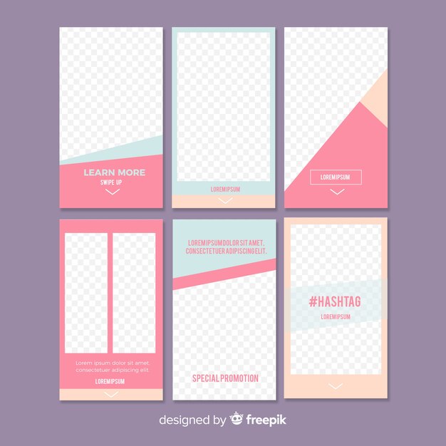 Instagram stories template