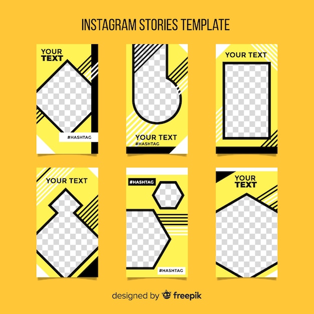 Free vector instagram stories template