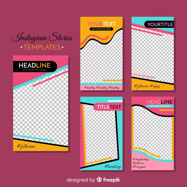 Instagram stories template