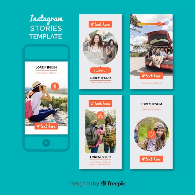 Instagram stories template