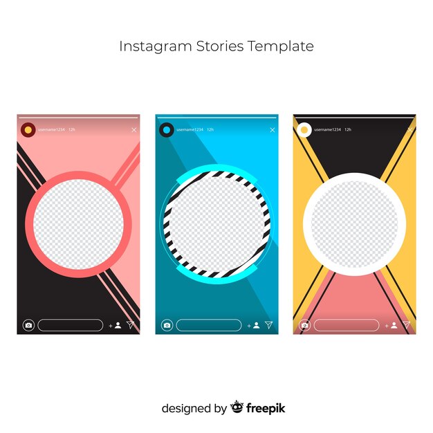 Шаблон истории из Instagram