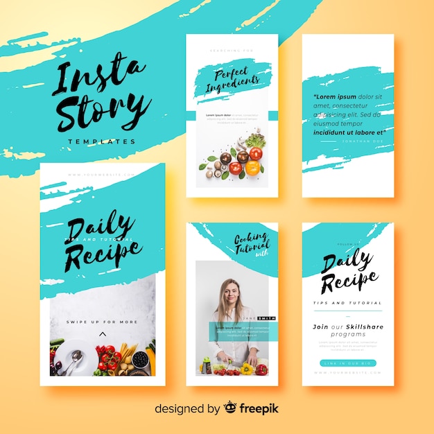 Instagram stories template