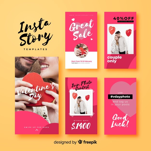 Instagram stories template