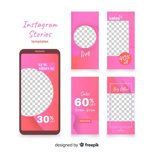 Instagram stories template