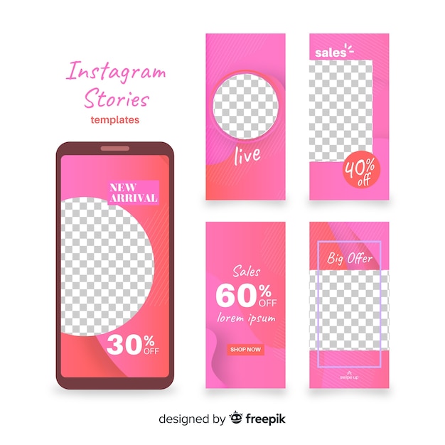 Шаблон истории из Instagram