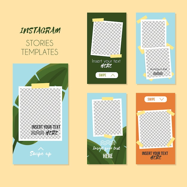 Instagram stories template