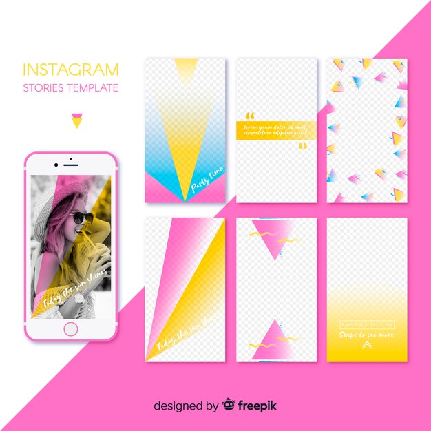 Instagram stories template